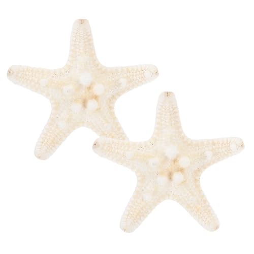 Gatuida 2stücke Fünfzackige Seestern-haarspange Handgefertigte Natürliche Strand-haarnadel Haarschmuck Für Frauen Und Mädchen Weiß von Gatuida
