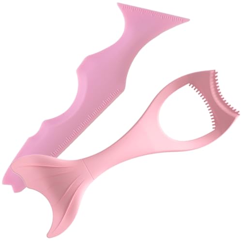 Gatuida 2 Stück Silikon Eyeliner Schablonen Teiliges Wiederverwendbare Augen Make Up Hilfsmittel mit Ergonomischem Design für Präzises Auftragen Leicht zu Reinigen Geeignet für Anfänger von Gatuida