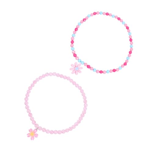 Gatuida 2 Stück Kinder Halsketten Blumen Anhänger Halsketten Aus Kunststoff Perlen Für Mädchen Süße Choker Halskette Für Besondere Anlässe Bunte Halskette Für Kleinkinder Als von Gatuida