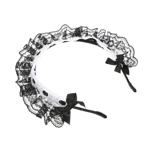 Gatuida 2 Stück Spitzen Haarreif mit Schleifenknoten Leichtes Bequemes Haarschmuck Accessoire für Hochzeit Festliche Anlässe Braut und Damen Eleganter Vintage Stil Klassisch und Modisch von Gatuida