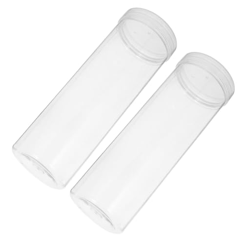 Gatuida 2 Stück Stift Aufbewahrungsboxen Transparent Kunststoff Stiftetui für Stifte für Schüler und Profis mit Abnehmbaren Enden für Sichere Aufbewahrung von Gatuida