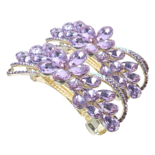 Gatuida 2 Stück Strass Haarklammern mit Blumenmotiv Langlebige Sichere Haarspangen für Frauen und Mädchen Stilvolle Haarschmuck Clips für Hochzeiten Partys und Alltag von Gatuida