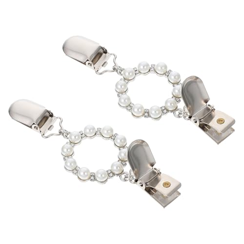 Gatuida 2 Stück Strickjacken Clips mit Feinem Schalverschluss Brosche mit Perlen und Strass Vielseitiger Cardigan Clip zur Kleidung Dekoration und Schalfixierung Gatuida 2 Stück Strickjacken Clips mit Feinem Schalverschluss Brosche mit Perlen und Strass Vielseitiger Cardigan Clip zur Kleidung Dekoration und Schalfixierung von Gatuida