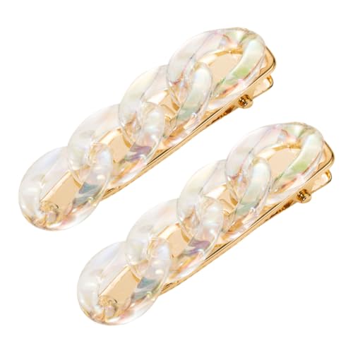 Gatuida 2 Stück Stylische Acryl Entenbill Haarklammern Damen Haarschmuck Glatte Oberfläche Schonend für Feines und Dickes Haar Mädchen Haarspangen Alloy Headdress Accessoire von Gatuida