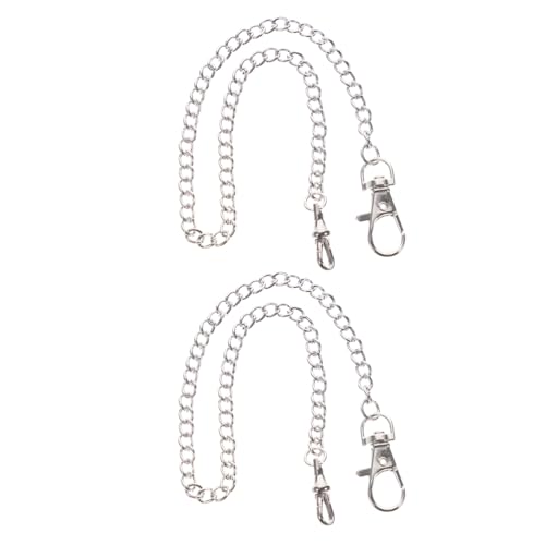 Gatuida 2 Stück Taschenuhrketten: Retro-Taschenuhrkette mit Karabinerverschluss – Metallzubehör für Weste, Gürtel, Jeans, Geldbörse und Party-Requisiten von Gatuida