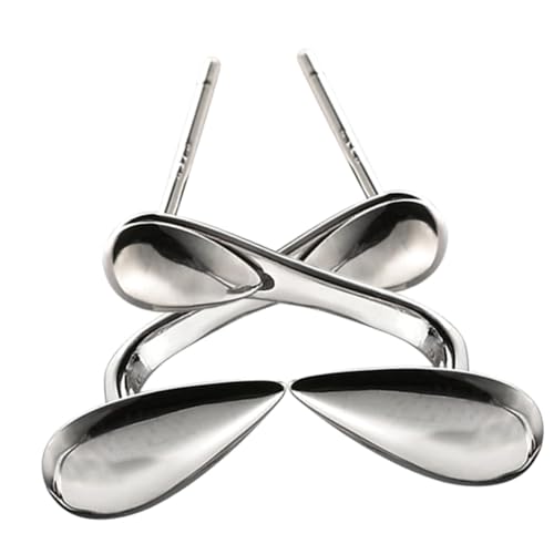 Gatuida 2 Stück Teiliges Damen Ohrhänger Tropfenförmig Glatt Metall Ohrschmuck Elegant für Hochzeit Party Alltag Charmanter Look von Gatuida