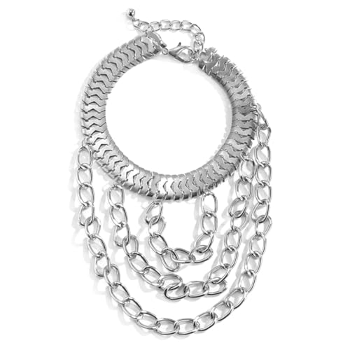 Gatuida 2stücke Schuhkette Für High Heels Fußkettchen Mit Armband Layered Kette Für Damen Silberfarbenes Schuh-Accessoire Mode-schmuck Für Fersen-Dekoration von Gatuida