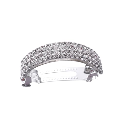 Gatuida 2 Stück Teiliges Haarklammern mit Funkelnden Kristallsteinen Silberne Haarklammer für Damen und Mädchen Eleganter Alloy Haarclip für Festen Halt und Modisches Styling von Gatuida