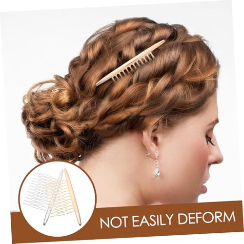 Gatuida 2 Stück Teiliges Haarschmuck Hochwertiger Legierter Legierung Stilvolle Glatte Haarspangen in Gold und Silber Modische Seitenkämme für Damen Vielseitige Haarclips für Alltag und von Gatuida