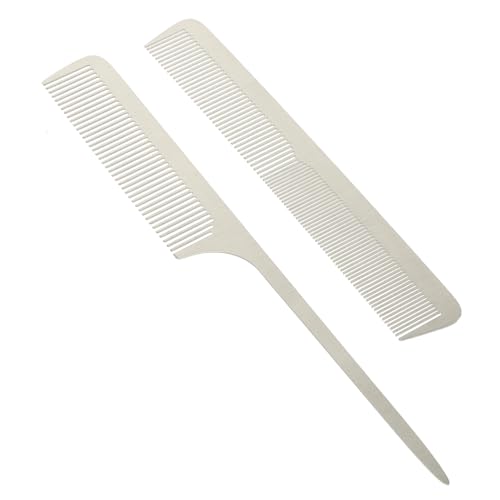 Gatuida 2 Stück Teiliges Haarschneidekämme Langlebig Leicht Praktisch für Männer Frauen Geeignet für Feines und Nasses Haar Einfache Handhabung Kompakt für Haarschnitt Zubehör von Gatuida