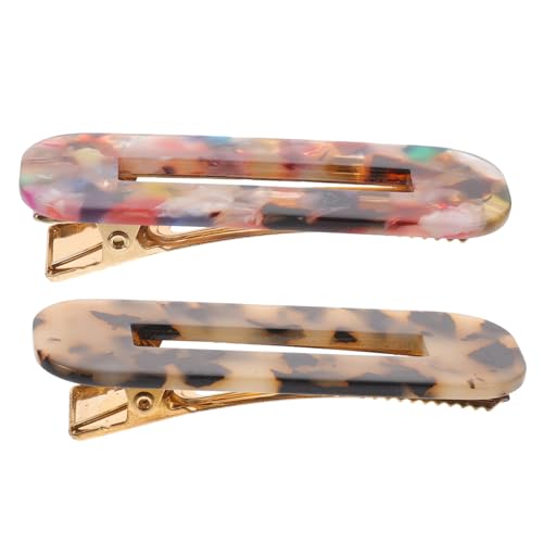 Gatuida 2 Stück Teiliges Haarspangen aus Mehrfarbigem Acryl Leichte Rutschfeste Haarclips für Mädchen und Frauen Komfortabel und Robust für Dünnes und Dickes Haar Modisches Accessoire für von Gatuida