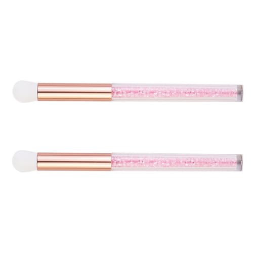 Gatuida 2 Stück Teiliges Lidschatten Pinsel für Frauen Weiche Dichte Borsten Sanftes Make Up Tool zum Auftragen und Gründlichen Reinigen von Poren für Augen und Nasenbereich von Gatuida