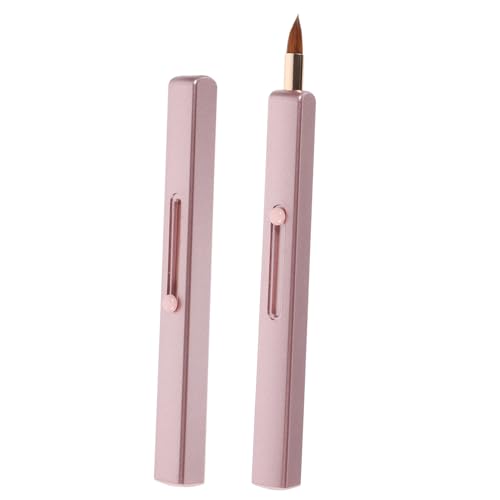 Gatuida 2 Stück Teiliges Lippenpinsel Verstellbar und Tragbar Weiche Hautfreundliche Lip Gloss Applikatoren mit Kappe Präzise Lippenfarbe und Concealer für Damen Make Up für Flüssige von Gatuida