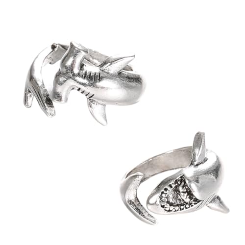 Gatuida 2 Stück Teiliges Offene Daumenringe Vintage Design Verstellbare Tier Ringe für Damen und Herren für zu Besonderen Anlässen von Gatuida