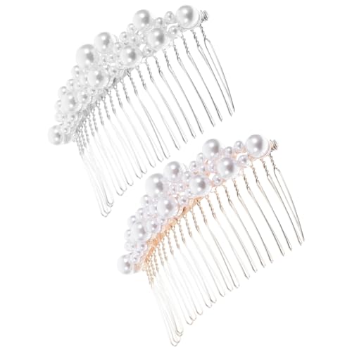 Gatuida 2 Stück Teiliges Perlen Haarkamm für Damen Leichtes Langlebiges Legierungsmaterial Brautschmuck Haaraccessoire für Hochzeit Party Braut und Blumenmädchen Modisch und Kompakt Gatuida 2 Stück Teiliges Perlen Haarkamm für Damen Leichtes Langlebiges Legierungsmaterial Brautschmuck Haaraccessoire für Hochzeit Party Braut und Blumenmädchen Modisch und Kompakt von Gatuida