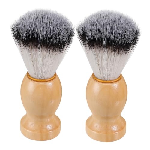 Gatuida 2 Stück Teiliges Rasierpinsel mit Weichen Nylonborsten und Holzgriff Langlebiger Wasserfester Bartpflege pinsel für Männer für Manuelle Nassrasur und Präzises Styling Gatuida 2 Stück Teiliges Rasierpinsel mit Weichen Nylonborsten und Holzgriff Langlebiger Wasserfester Bartpflege pinsel für Männer für Manuelle Nassrasur und Präzises Styling von Gatuida