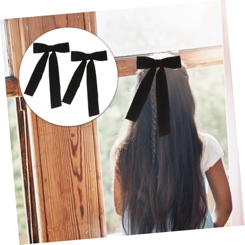 Gatuida 2 Stück Teiliges Samt haarspangen mit Großer Schleife Modische Haarklammern für Damen und Mädchen Eleganter Haarschmuck für Dickes und Dünnes Haar Vielseitig für Alltag und Party von Gatuida