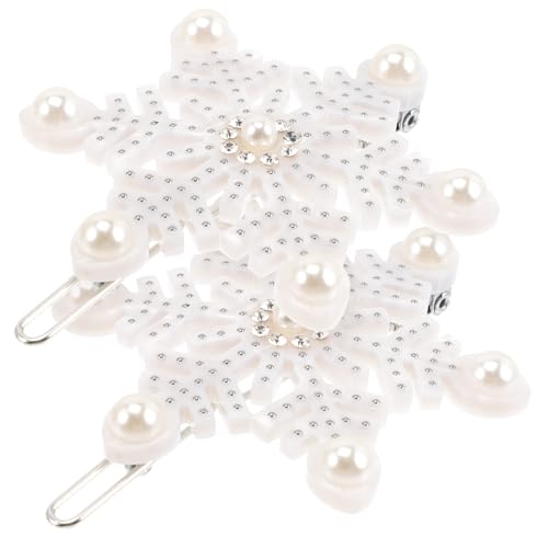 Gatuida 2 Stück Teiliges Schneeflocken haarspangen Strass Dekorative Haarnadeln für Frauen Modischer Haarschmuck für Weihnachten Hochzeit Party und Alltag Komfortabel und Vielseitig von Gatuida