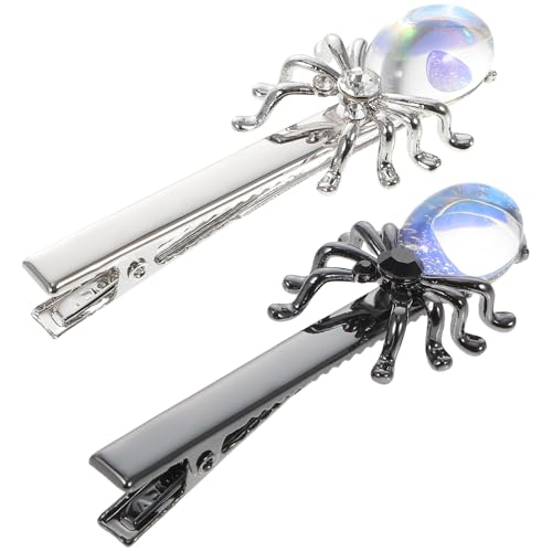 Gatuida 2 Stück Teiliges Spider Haarklammern Halloween Haarschmuck Gothic Haarnadeln für Frauen Party Cosplay von Gatuida