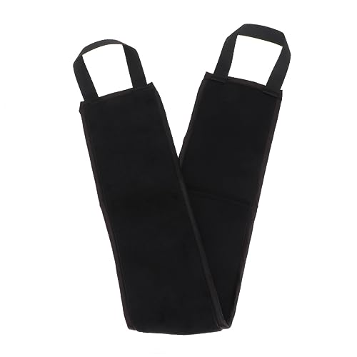 Gatuida 2 Stück Teiliges Tanning Oil Rückenschrubber mit Flocking Badetuch Schwarz Exfolierende Massagebürste für Sanfte Hautpflege und Gleichmäßige Bräunung von Gatuida