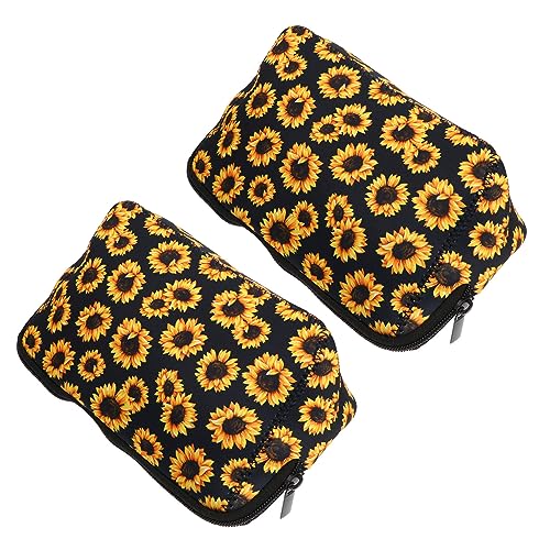 Gatuida 2 Stück Teiliges Tragbare Kosmetiktaschen mit Reißverschluss Leichter Makeup Organizer für Damen Kompakte Reise Toilettenbeutel Handliche Aufbewahrungstaschen für Make up und von Gatuida