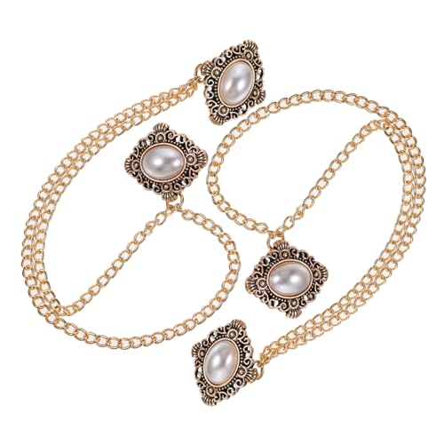 Gatuida 2 Stück Teiliges Vintage Broschen für Herren Anstecknadeln aus Poliertem Legierungsmetall Kragenspangen Vielseitige Strickjacken Clips Modisches Schmuckaccessoire von Gatuida