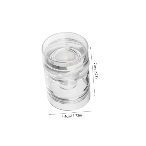 Gatuida 2 Stück Transparente Silikon Nail Art Stamper Weicher Jelly Stempel mit Klarer Platte Präzises French Tip Maniküre Tool für DIY Nageldesign Leicht und Tragbar für Professionelle von Gatuida