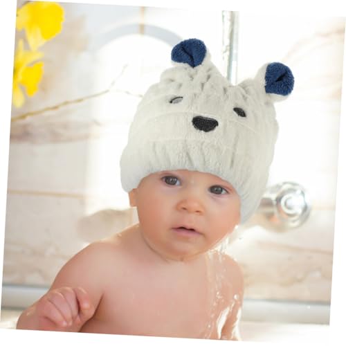 Gatuida 2 Stück Trockenhaube aus Weichem Korallenfleece mit Niedlichem Cartoon design Schnell Trocknendes Haarhandtuch Turban für Junge Mädchen Passend für Nasses Haar und Duschanwendung von Gatuida