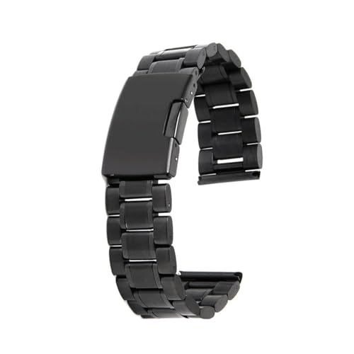 Gatuida 2 Stück Uhrarmband mit Geradem Ende Glieder Schwarzes Armband Federstegen Langlebig Einfach zu Wechseln Ersatz für Beschädigte Uhrenbänder von Gatuida
