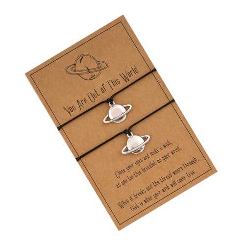 Gatuida 2 Stück Verstellbare Handgefertigte Armbänder aus Glänzendem Legierungsdraht Partner Wickelarmbänder Stilvolle Sliver Wrist Ropes für Valentinstag Geeignet von Gatuida