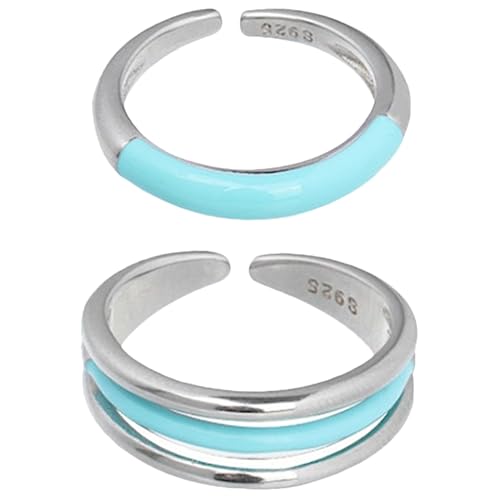 Gatuida 2stücke Offene Verstellbare Ringe Für Frauen Einfach Und Ästhetisch Als Valentinstag Und Geburtstags-geschenke Für Alltag Und Partys von Gatuida