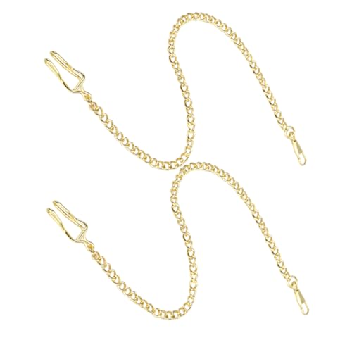Gatuida 2 Stück Verstellbare Taschenuhrenkette Teiliges Langlebiger für Herren und Damen Elegantes Design Passend für Westen und Anzüge Verstellbare Robust und Stilvoll von Gatuida