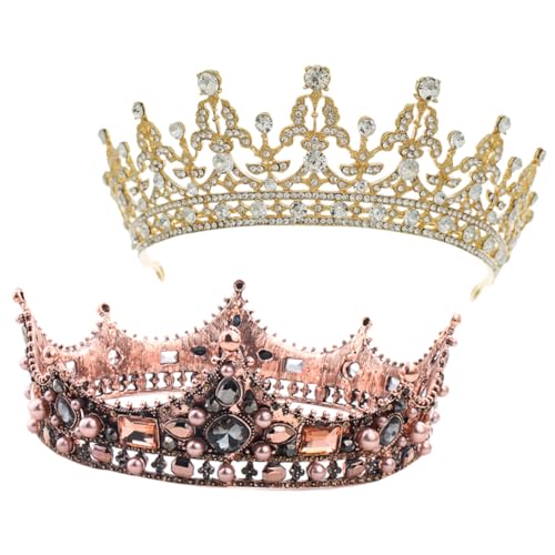 Gatuida 2 Stück Vintage Braut Tiara aus Langlebiger Legierung mit Strass und Perlen Leichtes Einfach zu Tragendes Kopfschmuck für Hochzeit Party und Festliche Anlässe Geeignet für Braut Gatuida 2 Stück Vintage Braut Tiara aus Langlebiger Legierung mit Strass und Perlen Leichtes Einfach zu Tragendes Kopfschmuck für Hochzeit Party und Festliche Anlässe Geeignet für Braut von Gatuida