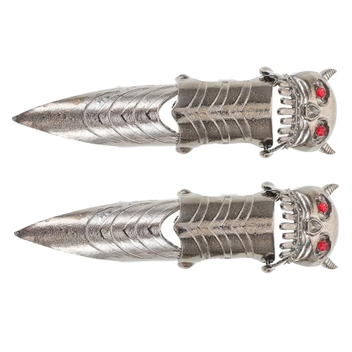 Gatuida 2stücke Vollfingerringe Mit Eulenkrallen Gothic-punk-schmuck Für Damen Und Herren Metallfingerkrallen Für Cosplay Und Kostüme von Gatuida