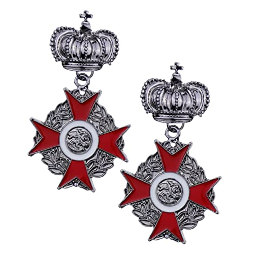 Gatuida 2 Stück Vintage Krone Broschen Legierung Dekorative Anstecknadeln für Kleidung Kragen und Anzug für Männer und Frauen Perfektes für Freunde und Familie von Gatuida
