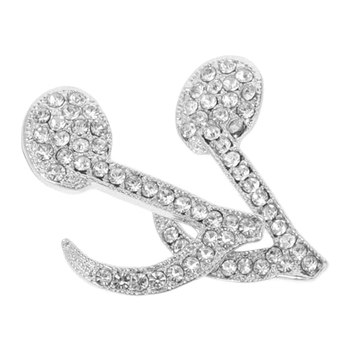Gatuida 2 Stück Vintage Musiknoten Brosche für Damen Modische Anstecknadeln aus Langlebiger Zinklegierung mit Strass Elegant und Leicht für Kleidung Rucksäcke und Accessoires von Gatuida