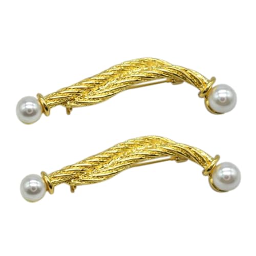 Gatuida 2 Stück Vintage Stil Broschen Goldene Anstecknadeln für Damen Kleidung Accessoires Retro Schmuck Geschenkidee für Familie und Freunde von Gatuida