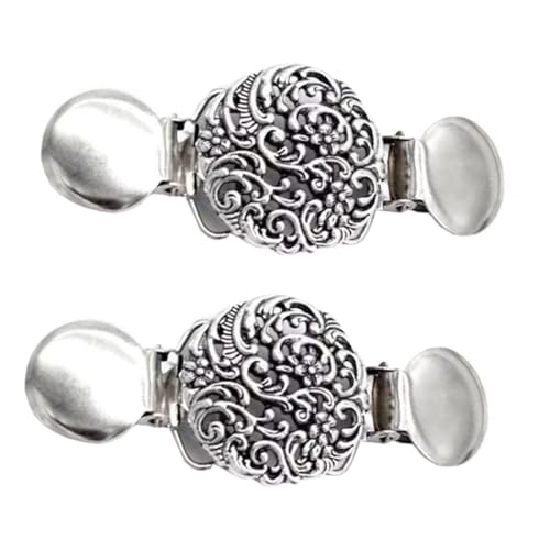 Gatuida 2 Stück Vintage Strickjacken Clips Set Retro Broschen für Damen als Kleidung Accessoire für Pullover Schals und Kleider für Formelle und Lässige Anlässe von Gatuida