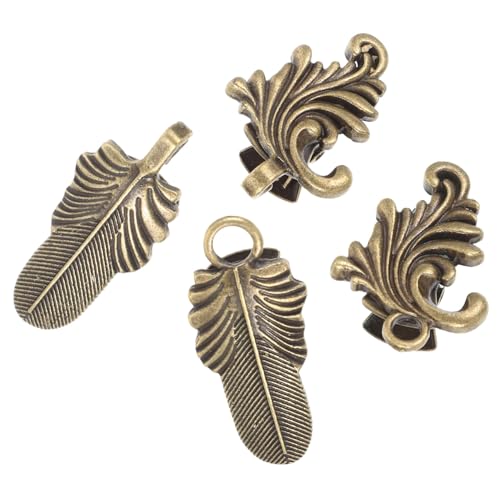 Gatuida 2 Stück Vintage Sweater Clips aus Metall Eleganter Cardigan Verschluss mit Floralem Motiv Robuste Strickjacken Clips für Damen Klassischer Schal Kragen Spangenverschluss Vielseitig von Gatuida