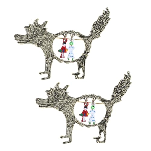 Gatuida 2 Stück Vintage Wolf Brosche Retro Hollow Design für Damen und Herren Langlebige Vielseitig Einsetzbar als Anstecknadel für Kleidung Schals oder Hüte Gatuida 2 Stück Vintage Wolf Brosche Retro Hollow Design für Damen und Herren Langlebige Vielseitig Einsetzbar als Anstecknadel für Kleidung Schals oder Hüte von Gatuida