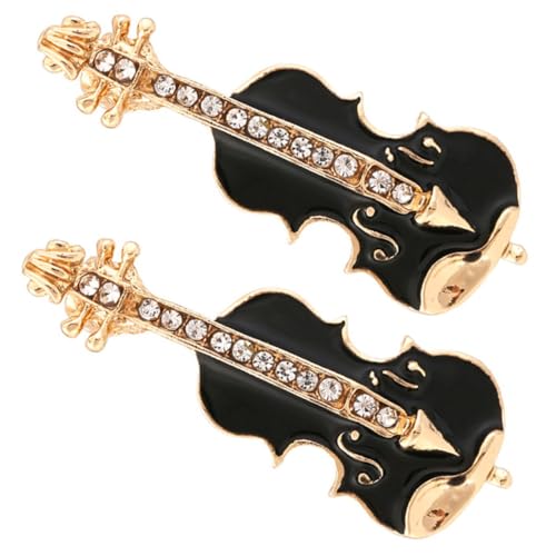 Gatuida 2 Stück Violin broschen aus Detaillierte Anstecknadeln im Geigen design Modische Kleidungslapelpins für Damen Vielseitige Schmuckakzente für Jacken Rucksäcke Anlässe und Geschenke von Gatuida