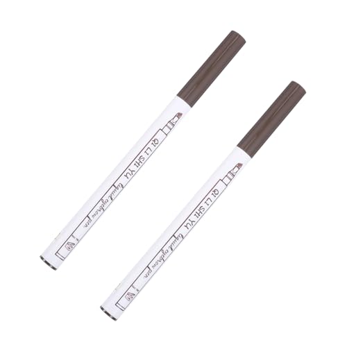 Gatuida 2 Stück Wasserfester Microblading Augenbrauenstift Flüssiger Langlebiger Eyebrow Makeup Pencil für Präzises Natürliches Zeichnen und Smudge resistente Haltbarkeit von Gatuida