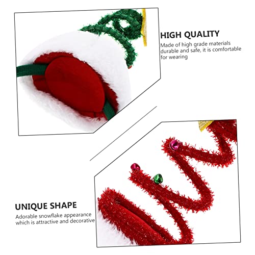 Gatuida 2 Stück Weihnachtliche Haarreifen Langlebige Kopfbedeckung mit Rot Grüner Spiralmütze Festliche Party Deko für Erwachsene für Cosplay und Foto Requisiten von Gatuida
