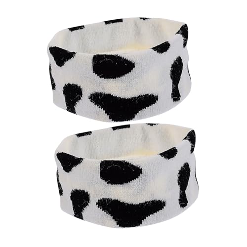 Gatuida 2 Stück Yoga Stirnbänder Cow Pattern Elastisch Schweißabsorbierend Weiche Fitness Haarbänder Atmungsaktiv Komfortabel Flexibel für Damen Sport und Yoga Rutschfest Bequem Leicht von Gatuida