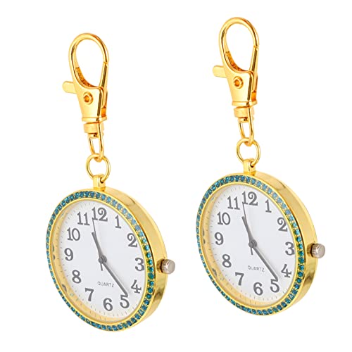 Gatuida 2 Stücke Tasche Anhänger Wandern Gürtel Abzeichen Einfach Männer Ultra Einfach Groß Neuheit Krankenschwestern Klettern Graduierung Zeit Legierung Gold Studenten Uhr Für von Gatuida