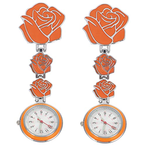 Gatuida 2 Stücke Taschenuhr Broschen Für Uhren Für Krankenschwestern Rosen Für Arzt Taschenuhr Tragbare Taschenuhr Abzeichen Krankenschwester Uhr Krankenschwester von Gatuida