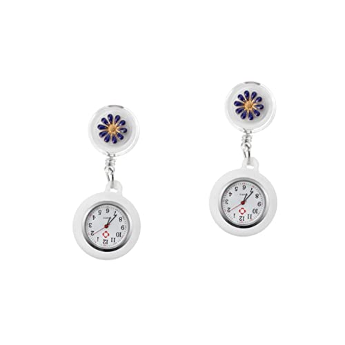 Gatuida 2 Stücke Taschenuhr Vintage Uhren Für Damen Digitaluhr Relojes para Mujer Taschenuhr Schlüsselring Clip-On Krankenschwester Uhr Krankenschwester Uhren Für Damen Modische von Gatuida