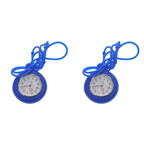 Gatuida 2stücke Silikon Taschenuhr Runde Quarzuhren Für Ärzte Und Medizinisches Personal Und Langlebig Farben Zufällig Für Täglichen Gebrauch von Gatuida