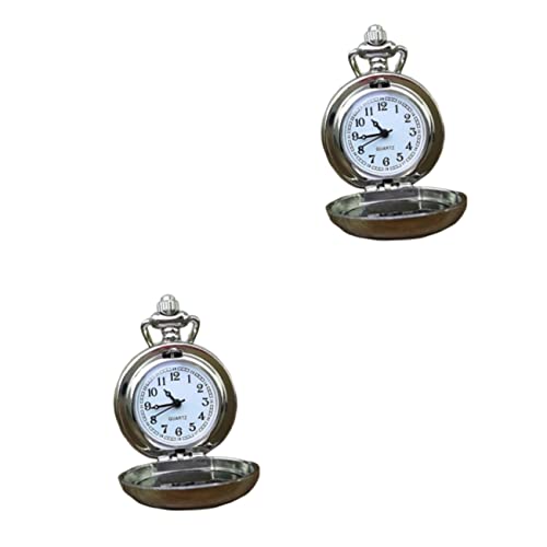 Gatuida 2 Stücke Uhr Legierung Weihnachten Tasche Geschenk Mithelfer Vintage Retro Glocke von Gatuida