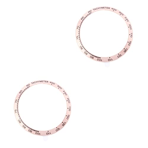 Gatuida 2 Stücke Lünette Für Uhr 46mm Metall Uhr Schutzhülle Für S3 Rose Goldene Schwarz von Gatuida